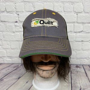 Farmer Trucker Hat Mesh Strap Back Gray Black Quilt Fungicide Syngenta Farming